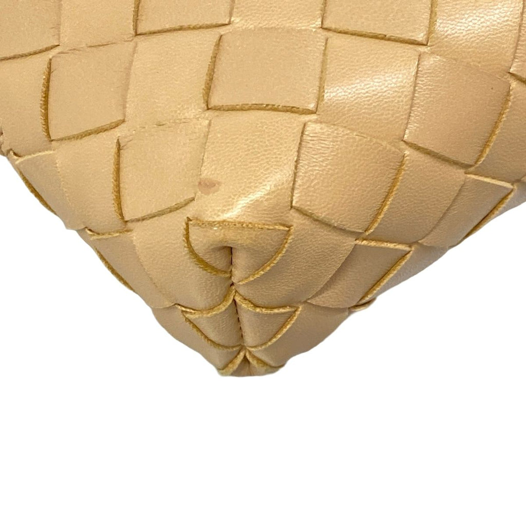 Bottega Veneta Shoulder Bag Intrecciato Beige Leather — view 6