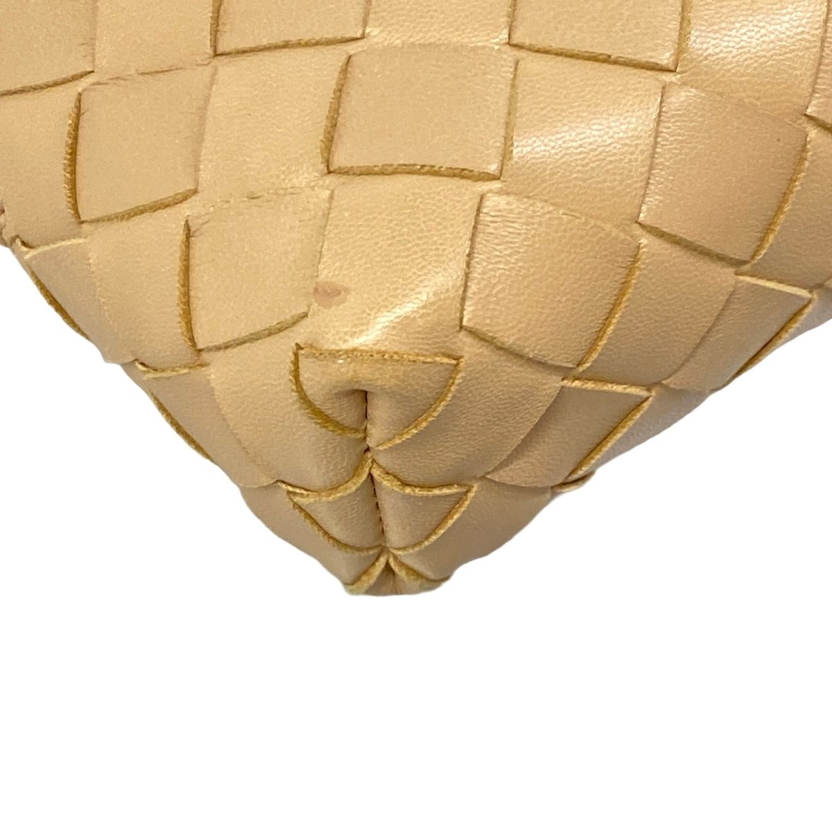 Bottega Veneta Shoulder Bag Intrecciato Beige Leather — view 6