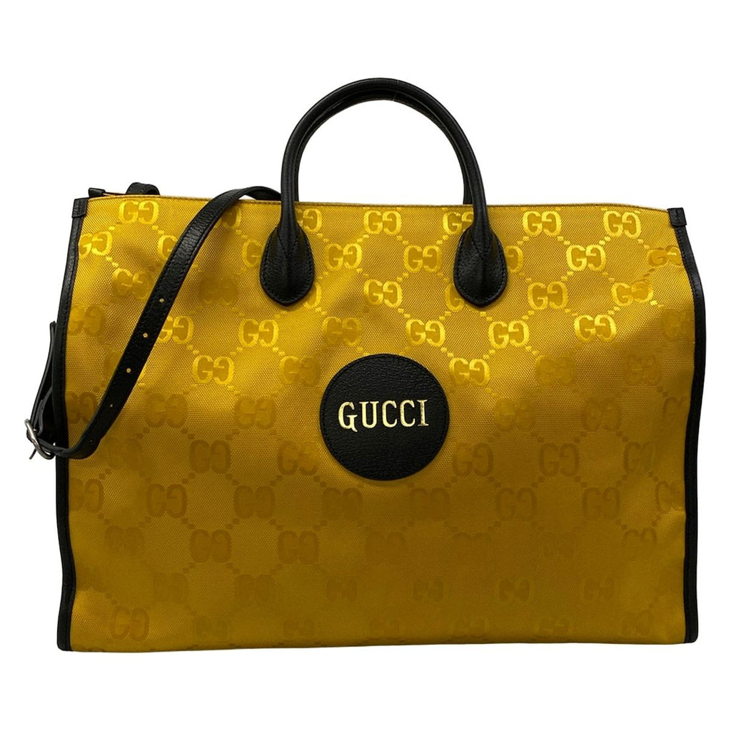 Gucci Tote Bag Off the Grid Dark Yellow Black Leather