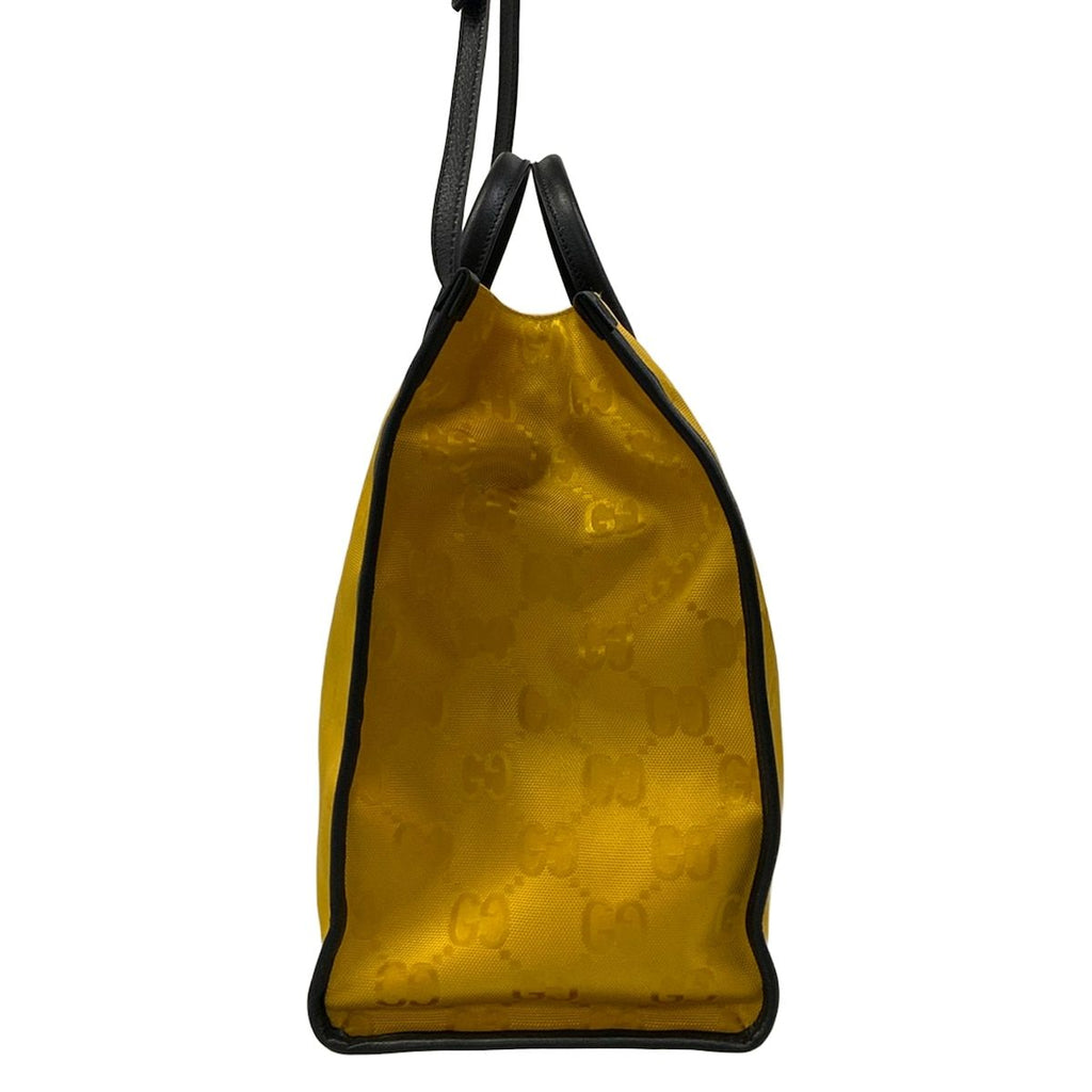 Gucci Tote Bag Off the Grid Dark Yellow Black Leather — view 2
