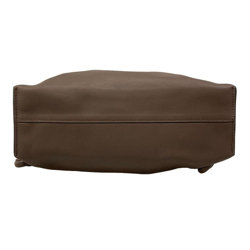 Loewe Clutch Flamenco Medium Dark Brown Drawstring — view 5