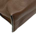 Loewe Clutch Flamenco Medium Dark Brown Drawstring — view 6