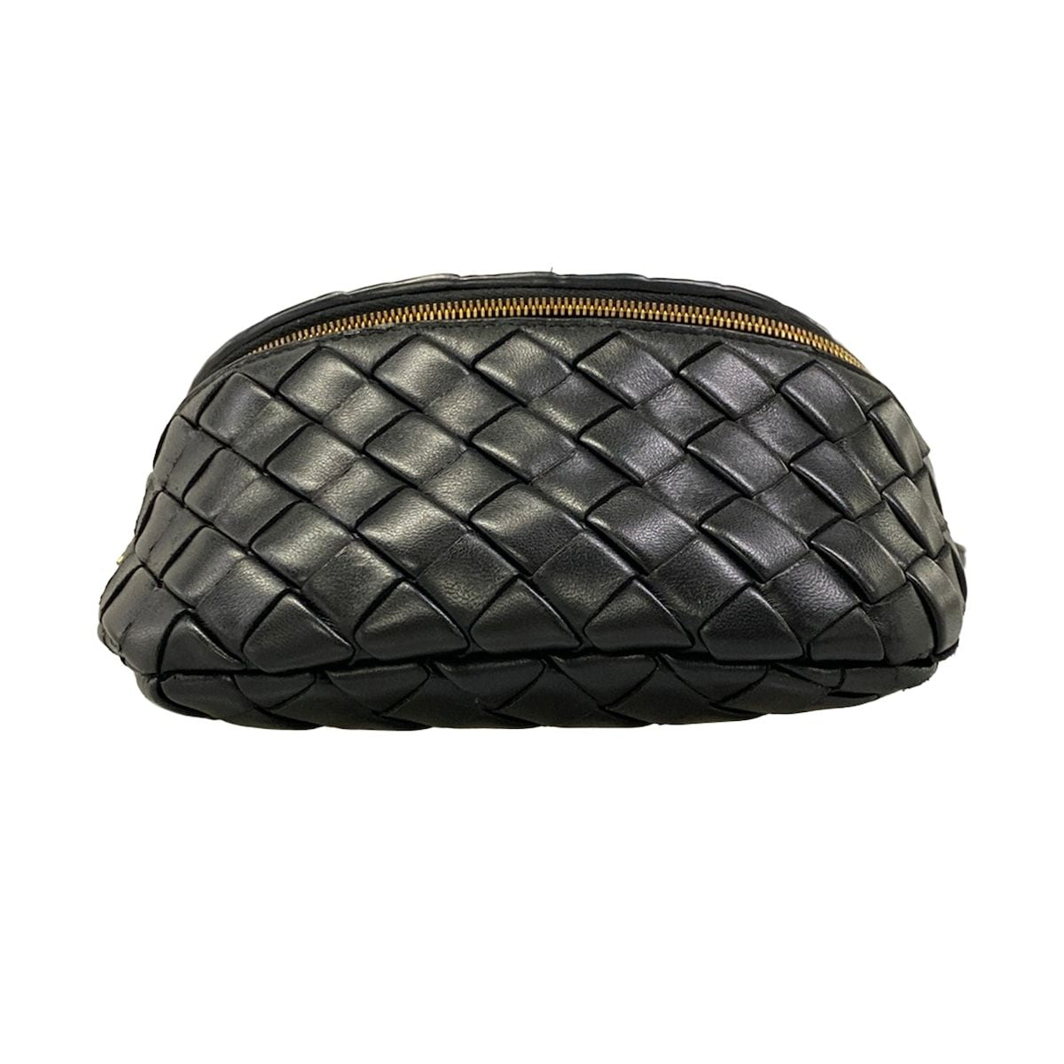 Bottega Veneta Waist Pouch Intrecciato Black Leather — view 5