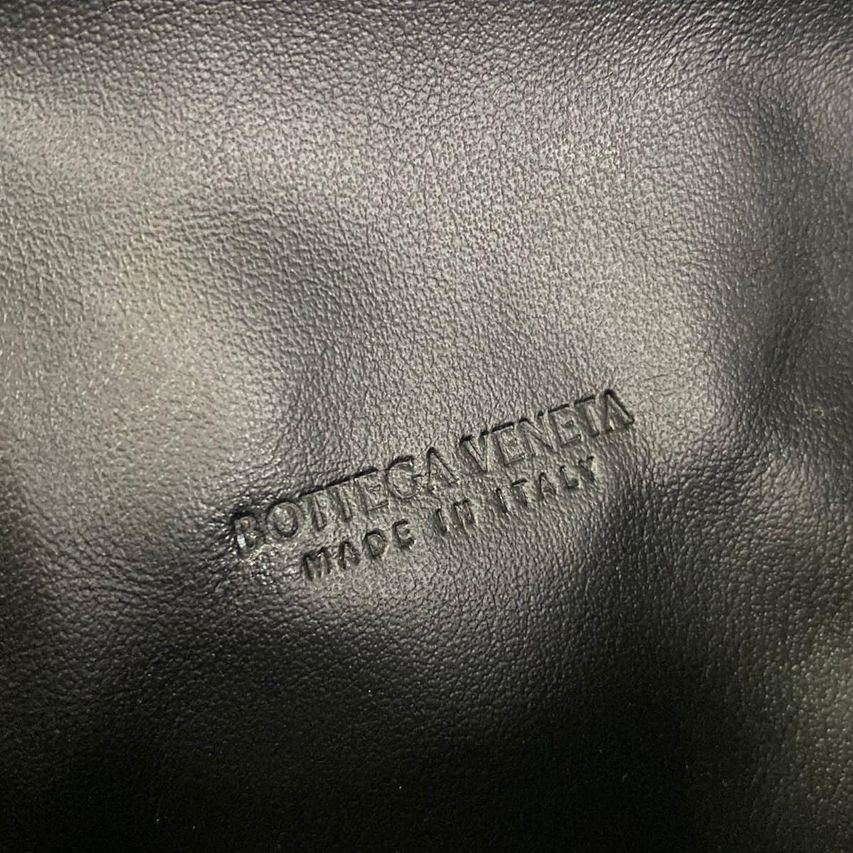 Bottega Veneta Waist Pouch Intrecciato Black Leather — view 8