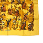 Hermes Carre 90 Concerto Yellow Silk 100% Scarf — view 6