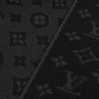 Louis Vuitton Echarpe Monogram Classic Wool 100% Fringe Scarf — view 5