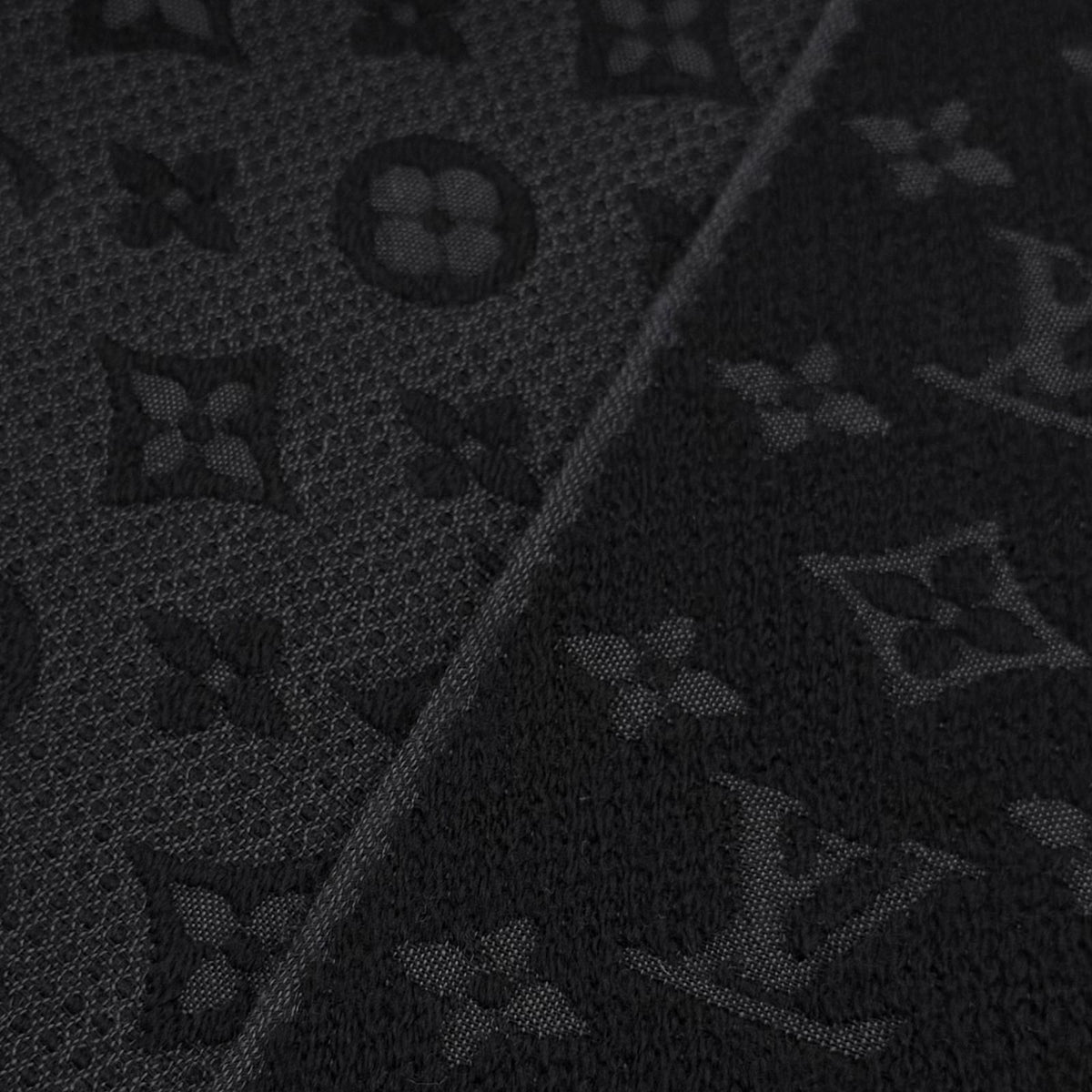 Louis Vuitton Echarpe Monogram Classic Wool 100% Fringe Scarf — view 5