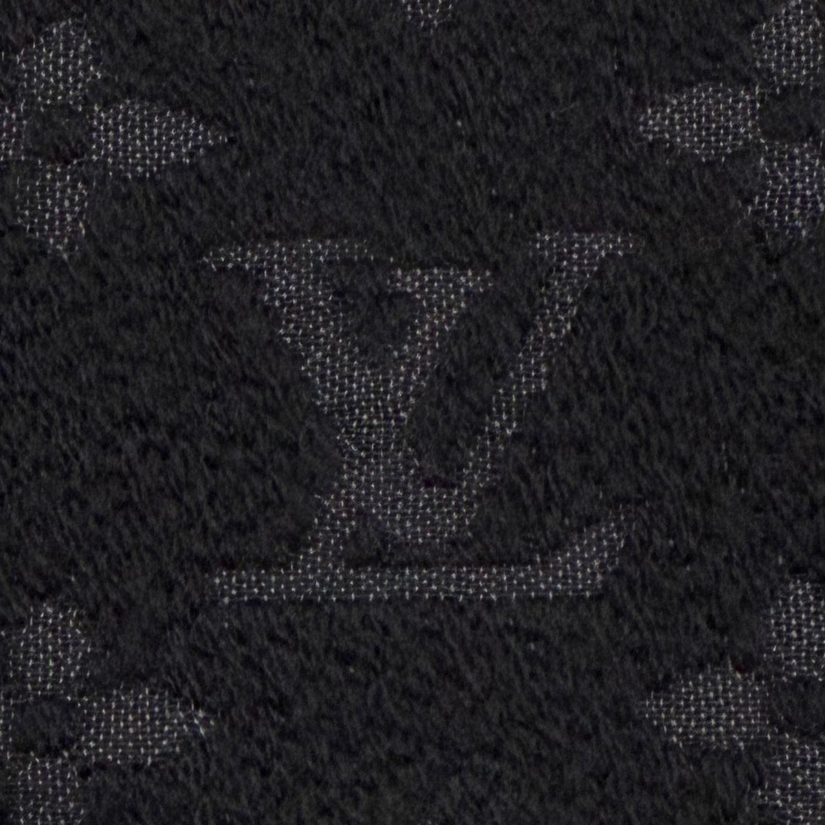 Louis Vuitton Echarpe Monogram Classic Wool 100% Fringe Scarf — view 6