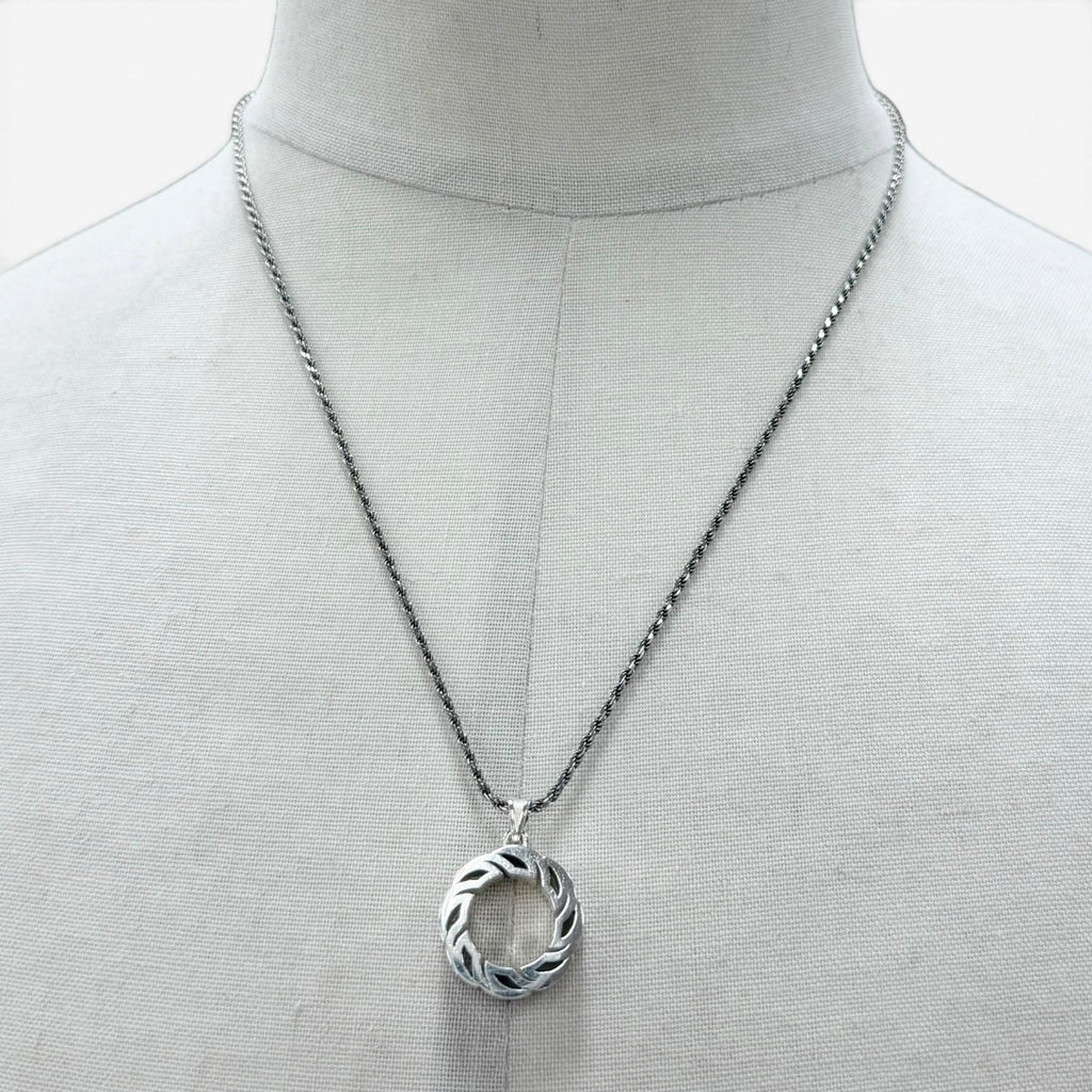 Bottega Veneta Tide Chain Necklace Silver — view 2