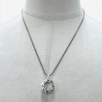 Bottega Veneta Tide Chain Necklace Silver — view 2