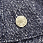 Hermes Bob Eden Sellier Linen 100% Silver Hat Bucket Hat Indigo 57 — view 6