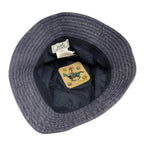 Hermes Bob Eden Sellier Linen 100% Silver Hat Bucket Hat Indigo 57 — view 5
