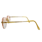 Fendi Chain Sunglasses Gold Clear Beige 53 Prescription Eyewear — view 3