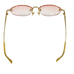 Fendi Chain Sunglasses Gold Clear Beige 53 Prescription Eyewear — view 5
