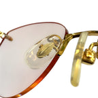 Fendi Chain Sunglasses Gold Clear Beige 53 Prescription Eyewear — view 8