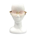 Fendi Chain Sunglasses Gold Clear Beige 53 Prescription Eyewear — view 2