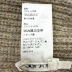 Celine Cashmere 100% Triomphe Hat with Patch Knit Cap Beige TU — view 8