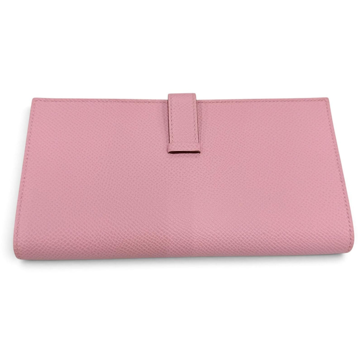 Hermes Bearn Soufflet Veau Epsom Mauve Sylvestre Silver Wallet — view 3