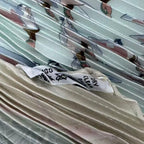 Hermes Pleats Scarf Silk Libres Comme L'air the Sky Is Green — view 6