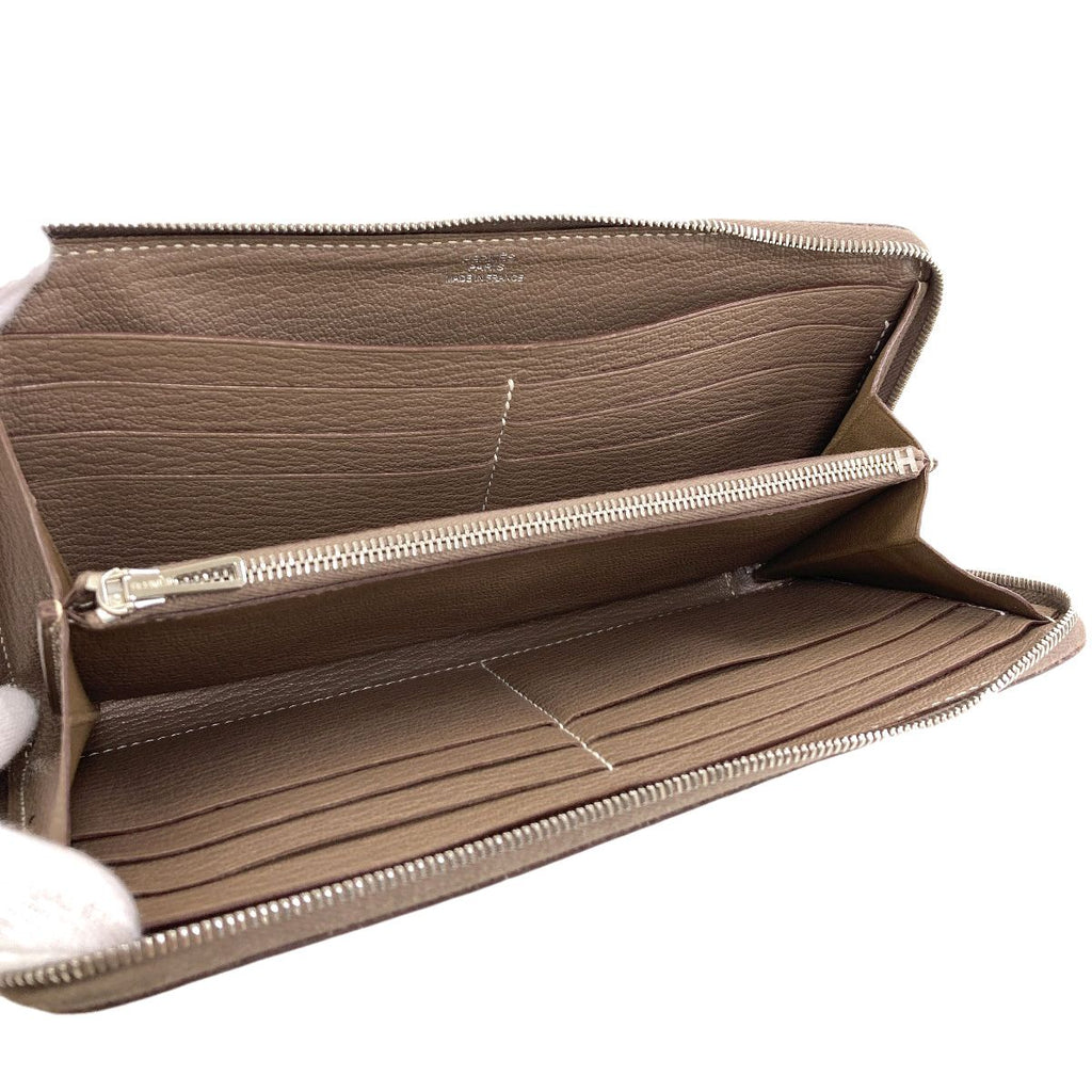 Hermes Azap Classic Long Etaupe Silver Wallet Chevre — view 4