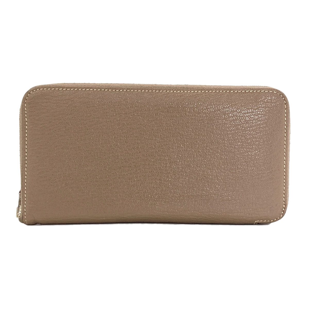 Hermes Azap Classic Long Etaupe Silver Wallet Chevre