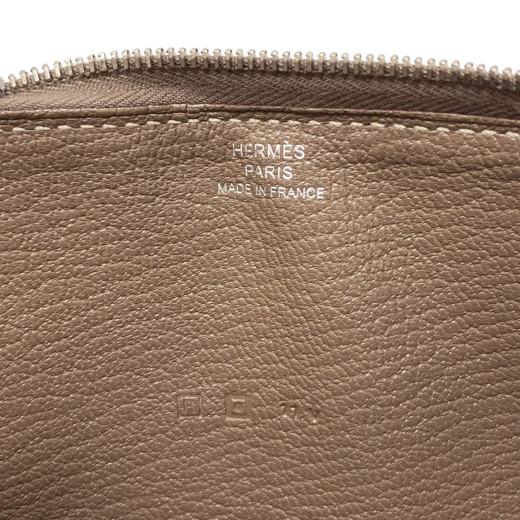 Hermes Azap Classic Long Etaupe Silver Wallet Chevre — view 6
