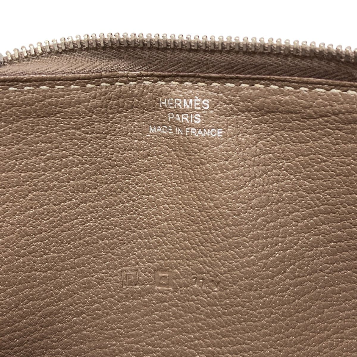 Hermes Azap Classic Long Etaupe Silver Wallet Chevre — view 6