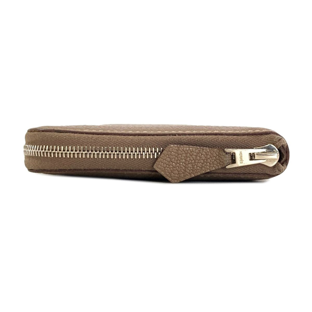 Hermes Azap Classic Long Etaupe Silver Wallet Chevre — view 3