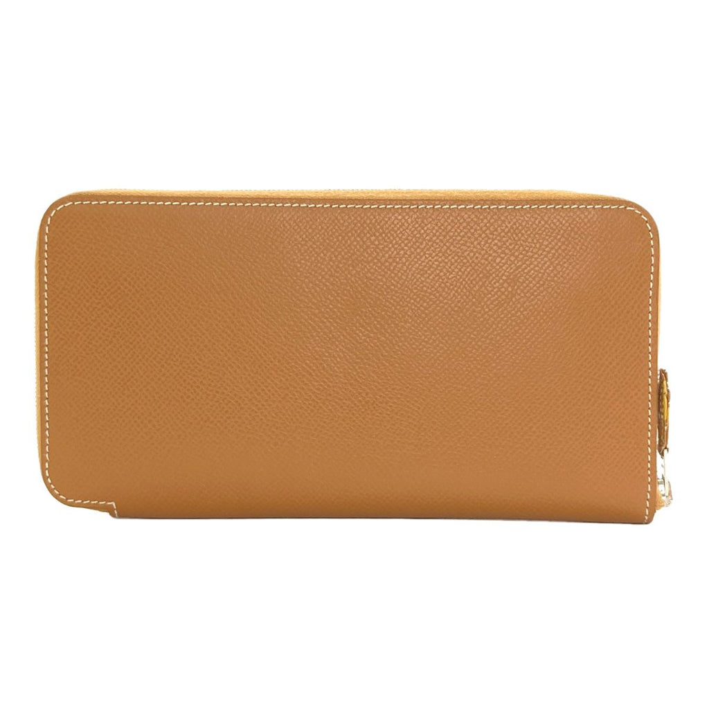 Hermes Azap Silk'in Long Gold Silver Wallet Epsom — view 2