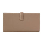 Hermes Bearn Soufflet Etaupe Silver Wallet Chevre — view 2