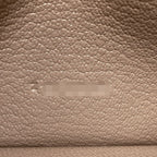 Hermes Bearn Soufflet Etaupe Silver Wallet Chevre — view 8