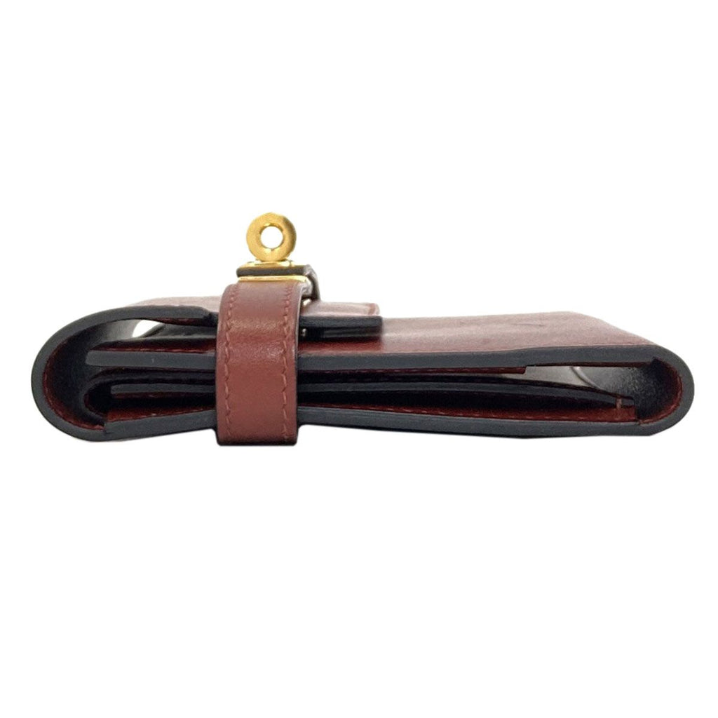 Hermes Kelly Compact Gold Bifold Wallet — view 3