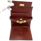 Hermes Kelly Compact Gold Bifold Wallet — view 5