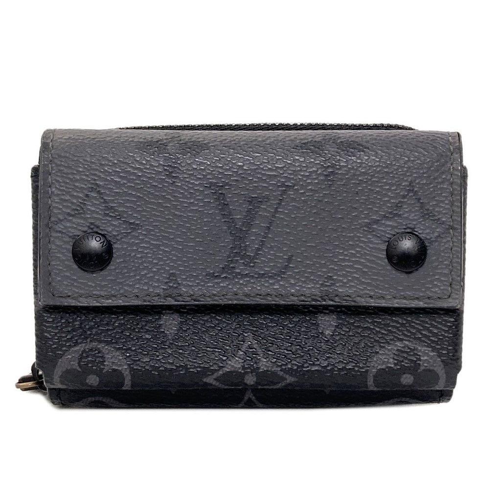 Louis Vuitton Zippy Organizer Coin Purse Monogram Eclipse