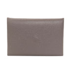 Hermes Calvi Silver Card Case Epsom