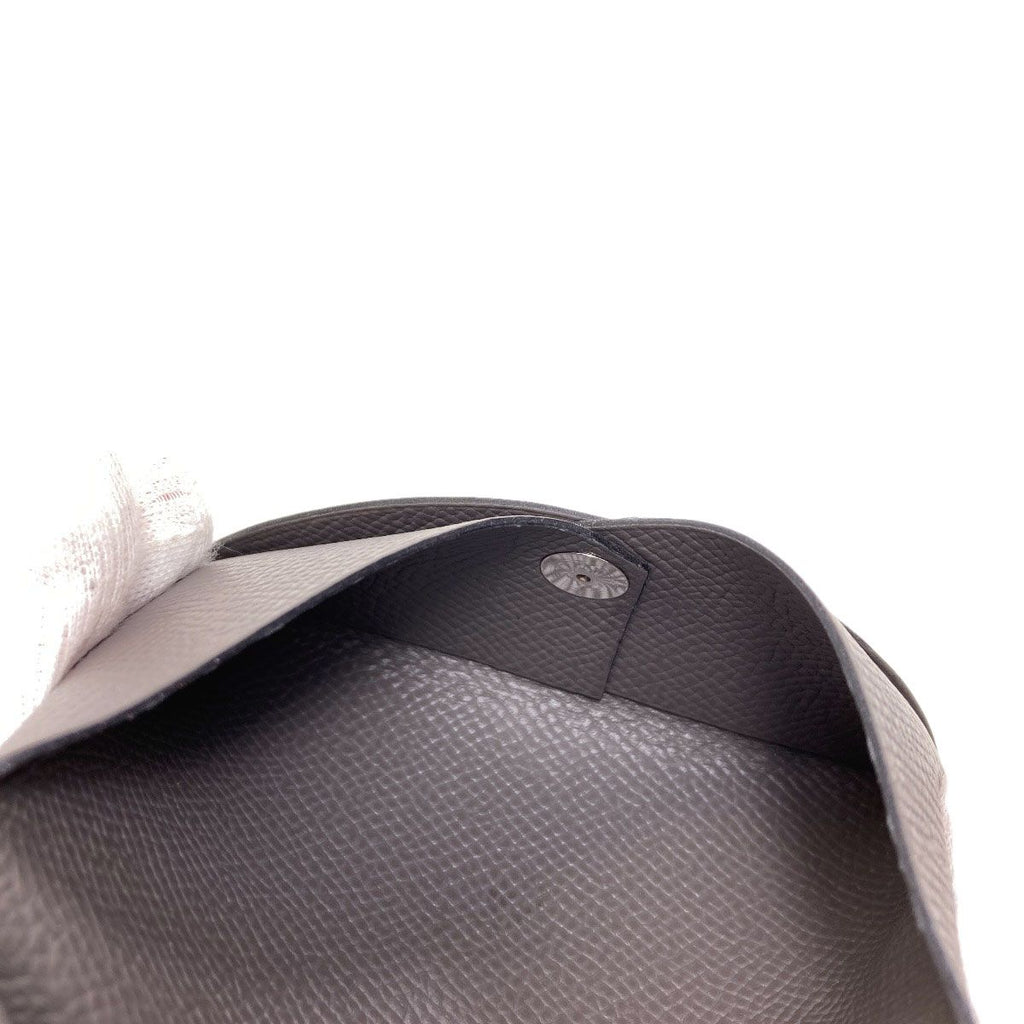 Hermes Calvi Silver Card Case Epsom — view 6