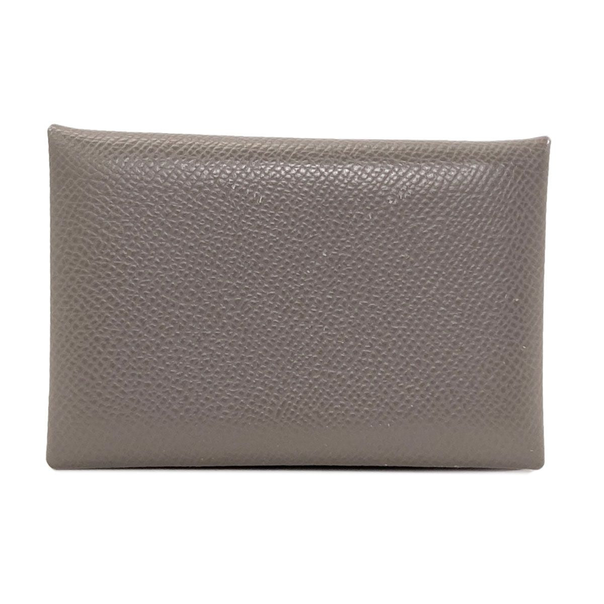 Hermes Calvi Silver Card Case Epsom — view 2
