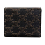 Celine Small Flap Wallet Triomphe Trifold Leather — view 2