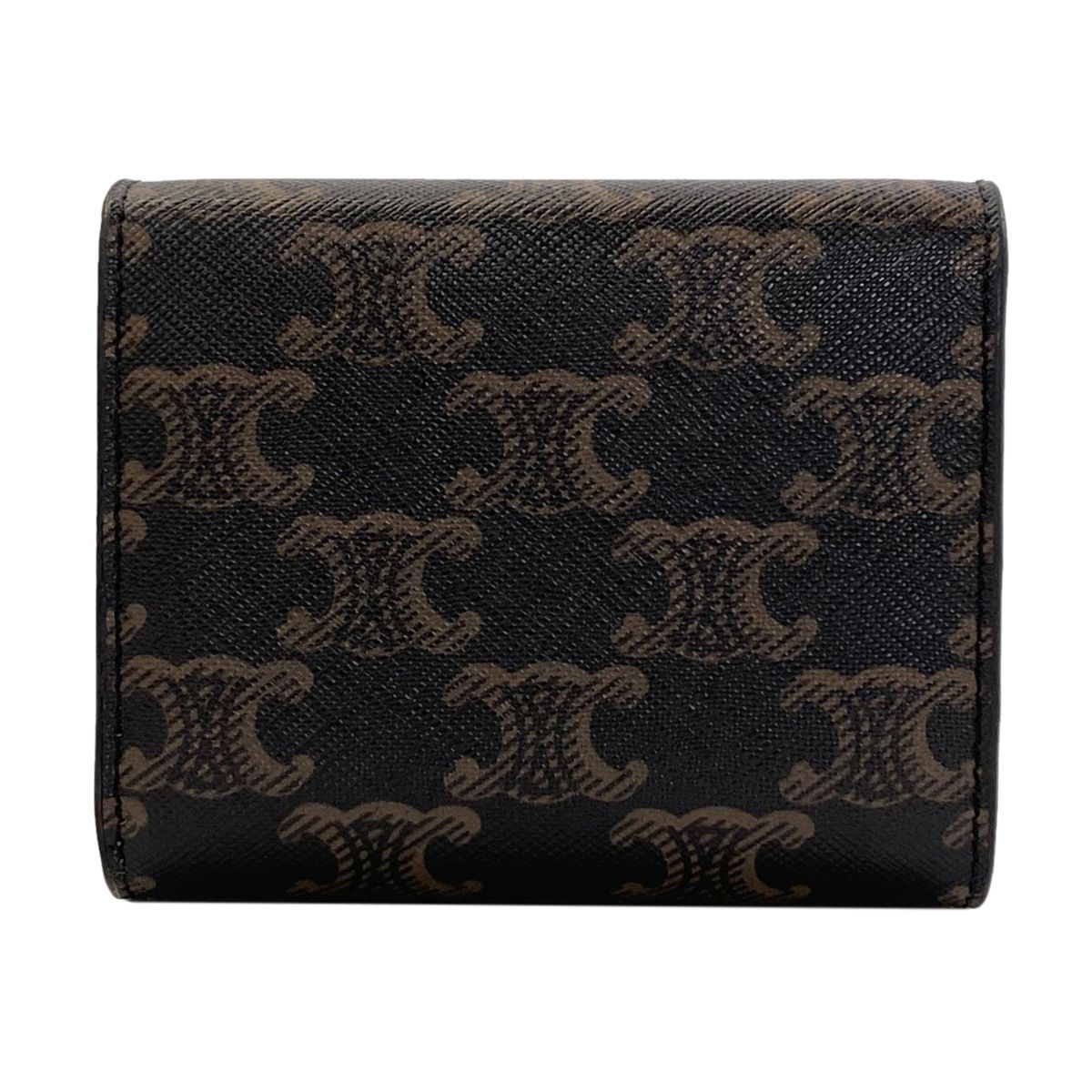 Celine Small Flap Wallet Triomphe Trifold Leather — view 2
