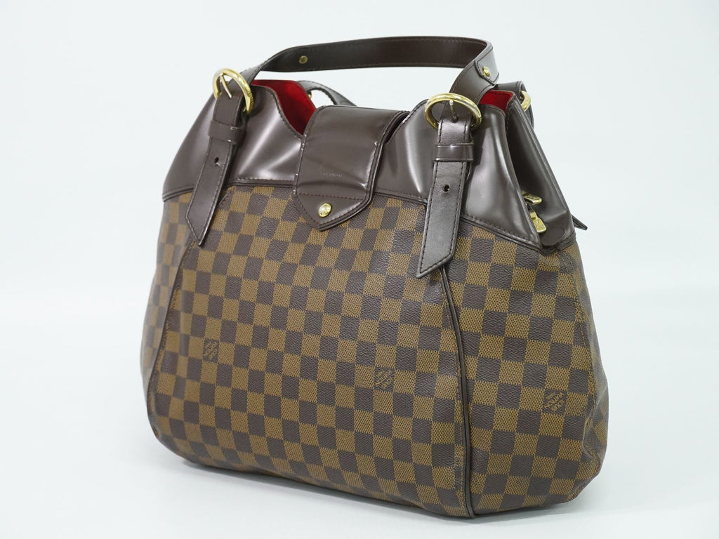 Louis Vuitton LV Sistina GM Damier Ebene Shoulder Bag Tote Brown — view 2
