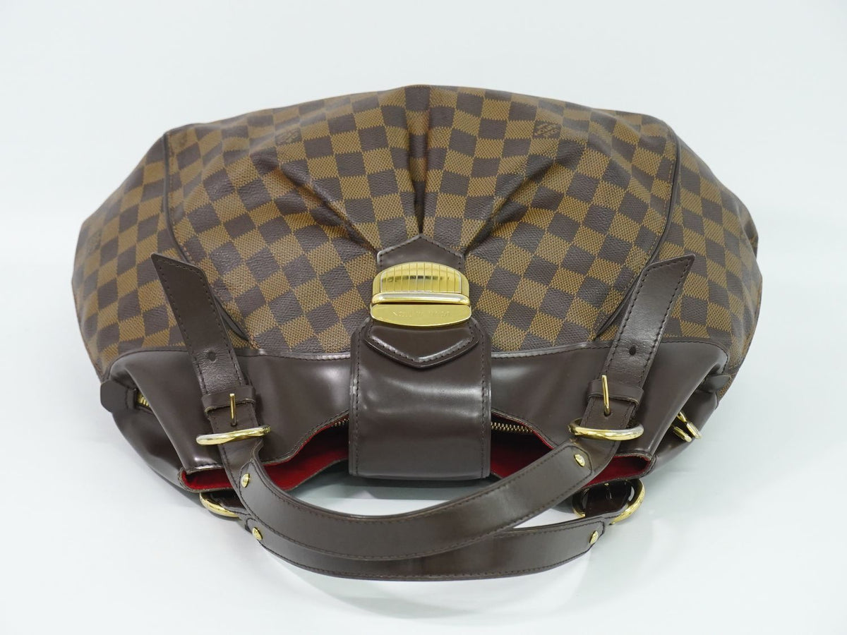 Louis Vuitton LV Sistina GM Damier Ebene Shoulder Bag Tote Brown — view 5