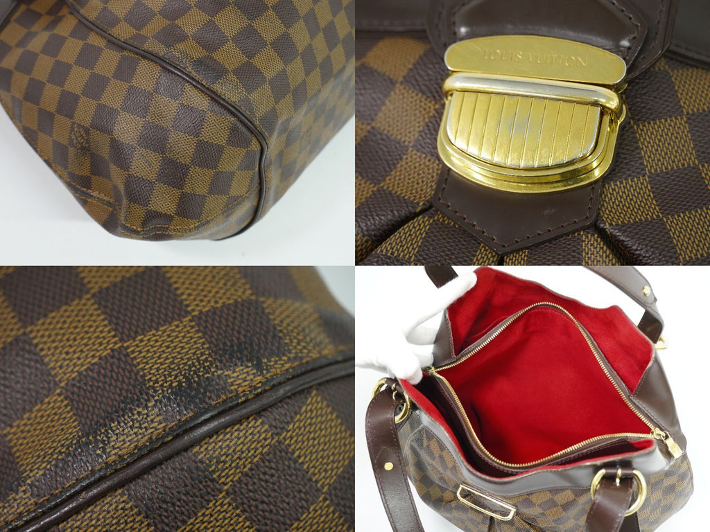 Louis Vuitton LV Sistina GM Damier Ebene Shoulder Bag Tote Brown — view 7