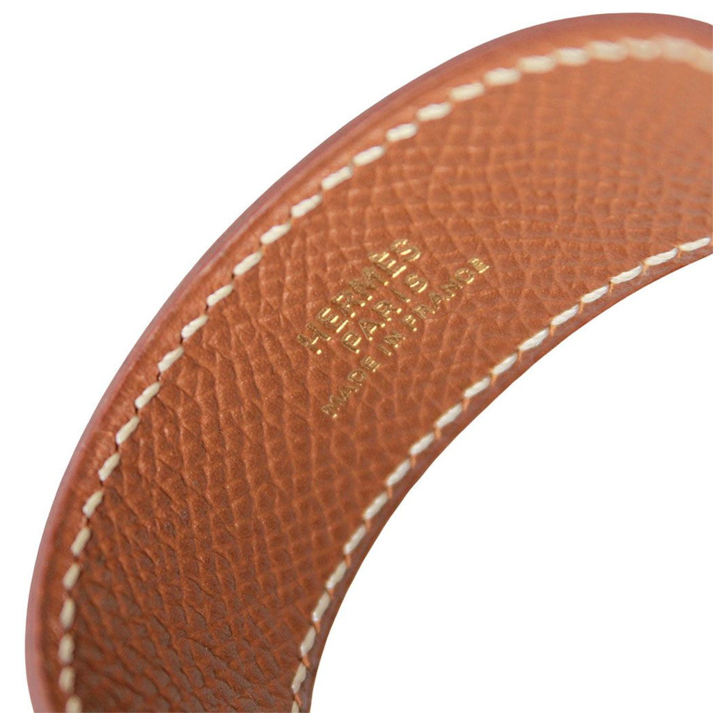 Hermes Bangle Clic Clac H Metal Orange Silver Bracelet — view 5