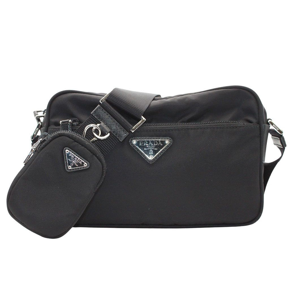 Prada Shoulder Bag Nylon Black