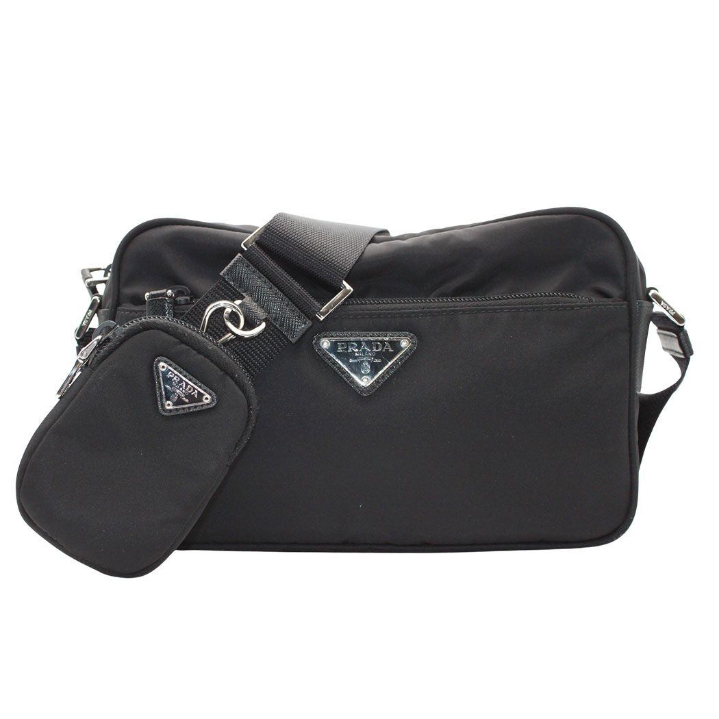 Prada Shoulder Bag Nylon Black