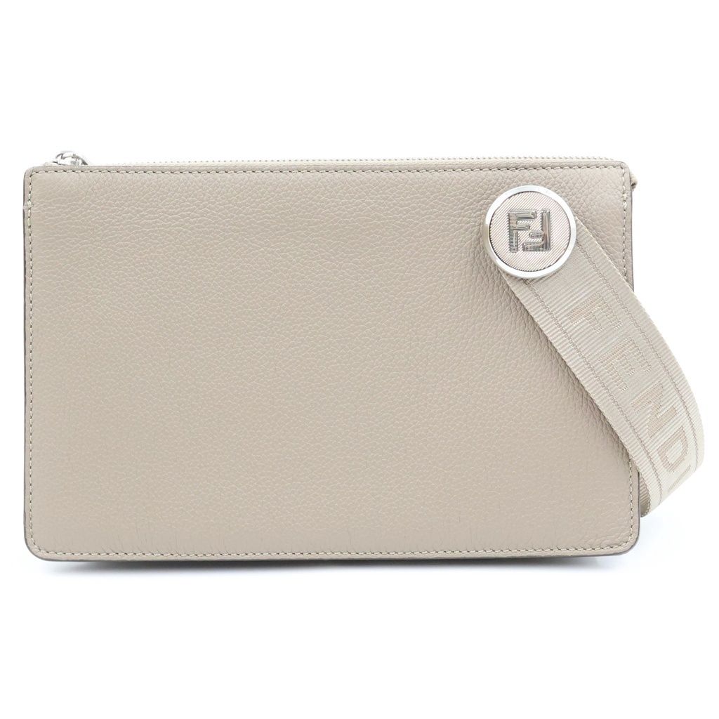 Fendi Chiodo Clutch Beige
