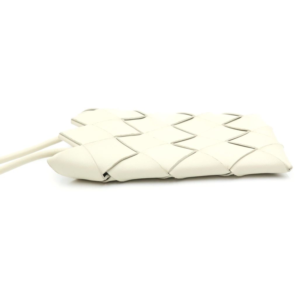 Bottega Veneta Intrecciato Pochette Phone Pouch Leather Ivory — view 3