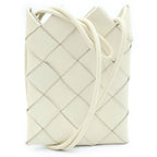 Bottega Veneta Intrecciato Pochette Phone Pouch Leather Ivory — view 2