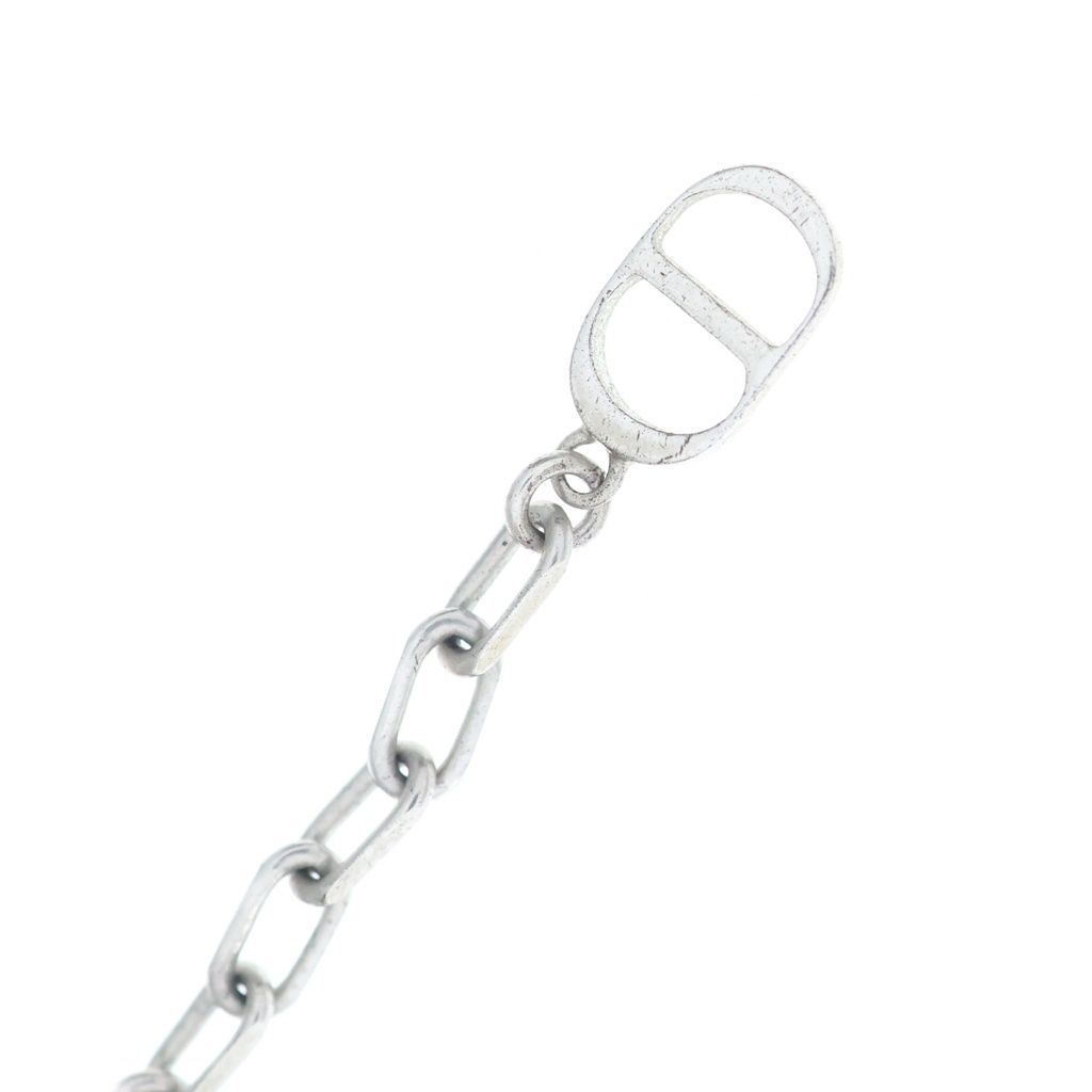Dior CD Diamond Logo Pendant Silver — view 5