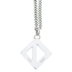 Dior CD Diamond Logo Pendant Silver — view 3